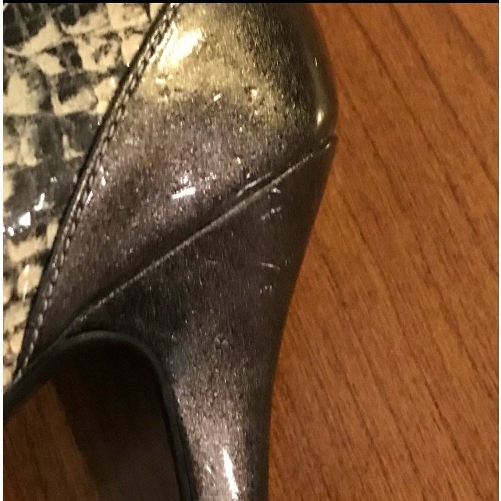 Great Condition Apt 9 Faux Snakeskin Heels Sz 6M - Picture 11 of 12